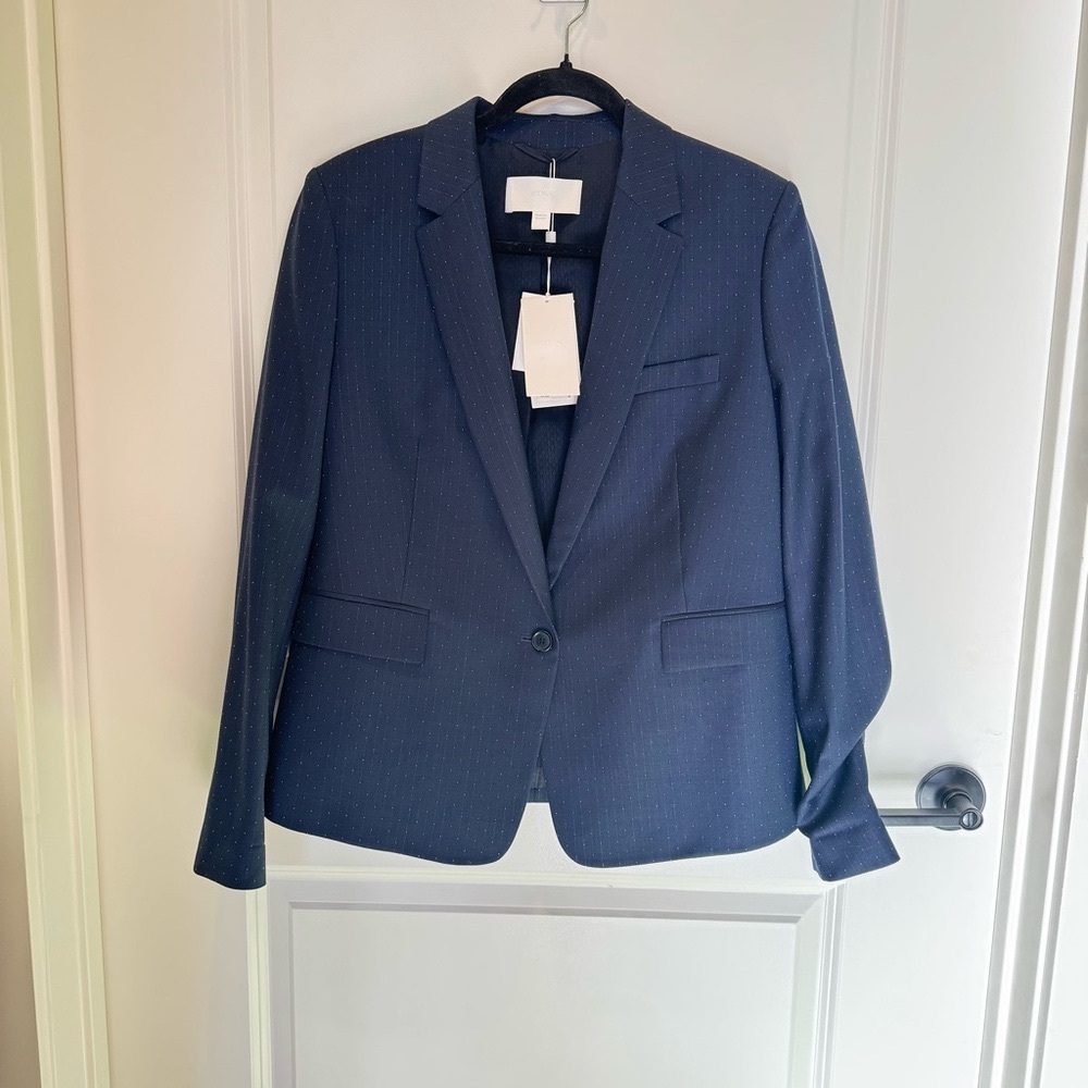 Hugo Boss NWT women Navy Blazer dot